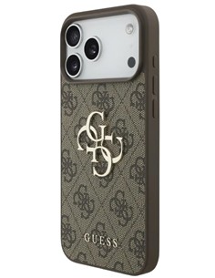 GUESS CARCASA 4G IPHONE 17 PRO MAX MARRON