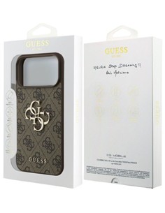 GUESS CARCASA 4G IPHONE 17 PRO MAX MARRON 3