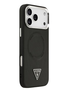 GUESS CARCASA MAGSAFE TRIANGLE IPHONE 17 PRO MAX NEGRO 2