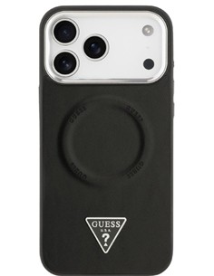 GUESS CARCASA MAGSAFE TRIANGLE IPHONE 17 PRO MAX NEGRO 3