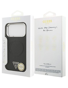 GUESS CARCASA MAGSAFE TRIANGLE IPHONE 17 PRO MAX NEGRO 4