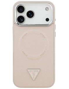 GUESS CARCASA MAGSAFE TRIANGLE IPHONE 17 PRO MAX ROSA 3