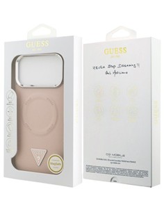 GUESS CARCASA MAGSAFE TRIANGLE IPHONE 17 PRO MAX ROSA 4
