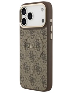 GUESS CARCASA MAGSAFE RING 4G IPHONE 17 PRO MAX MARRON