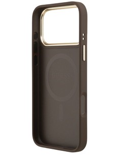 GUESS CARCASA MAGSAFE RING 4G IPHONE 17 PRO MAX MARRON 1