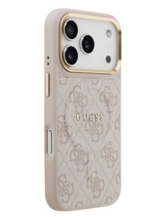 GUESS CARCASA MAGSAFE RING 4G IPHONE 17 PRO ROSA 1