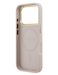 GUESS CARCASA MAGSAFE RING 4G IPHONE 17 PRO ROSA 3