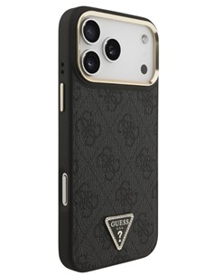 GUESS CARCASA MAGSAFE 4G TRIANGLE IPHONE 17 PRO MAX GRIS 2