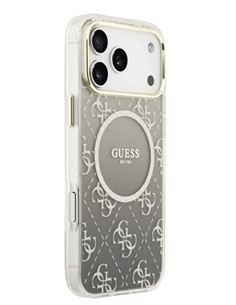 GUESS CARCASA MAGSAFE 4G GLITTER IPHONE 17 PRO GRIS 1