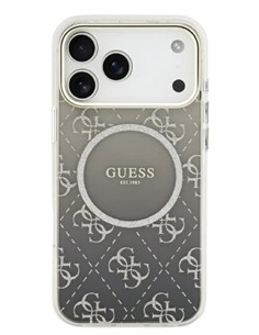 GUESS CARCASA MAGSAFE 4G GLITTER IPHONE 17 PRO GRIS 2