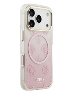 GUESS CARCASA MAGSAFE 4G GLITTER IPHONE 17 PRO ROSA 1