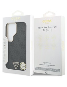 GUESS CARCASA MAGSAFE 4G TRIANGLE SAMSUNG S26 ULTRA GRIS 4