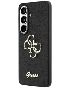 GUESS CARCASA 4G GLITTER SAMSUNG S26 NEGRO