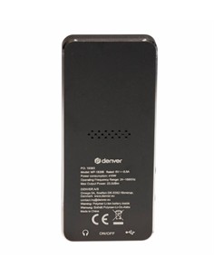 DENVER Reproductor Mp4 4Gb Con Bluetooth REcargable MP-1830B Negro
