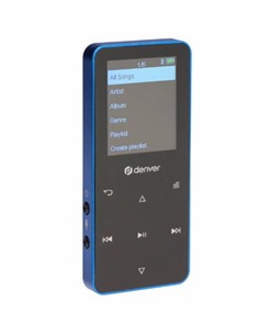 DENVER Reproductor Mp4 4Gb Con Bluetooth REcargable MP-1830BU Azul