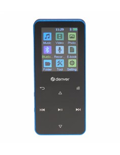 DENVER Reproductor Mp4 4Gb Con Bluetooth REcargable MP-1830BU Azul