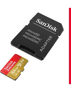 SANDISK Tarjeta Memoria Micro Sd+Adaptador 64Gb 170Mb/s 4K