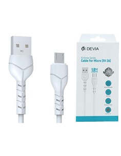 DEVIA Cable Datos Micro USb 1Mtr Blanco