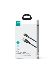 JOYROOM Cable Datos TIpo C/M a USB A 100W 1Mtr A34 Negro Trenzado