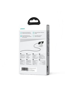 JOYROOM Cable Datos TIpo C/M a USB A 100W 1Mtr A34 Negro Trenzado