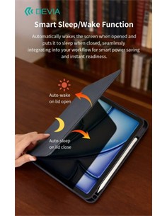 DEVIA Funda Ipad Air 11 M4 2026/Air 11 M3 2025/ Air5/ Pro4 Azul Oscuro
