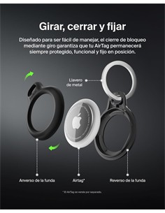 BELKIN Llavero Para Airtag Negro