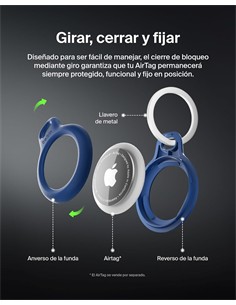 BELKIN Llavero Para Airtag Azul