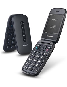 PANASONIC Telefono Movil Con Tapa KX-TU550 EXB Con Base Negro
