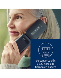 PANASONIC Telefono Movil Con Tapa KX-TU550 EXB Con Base Negro
