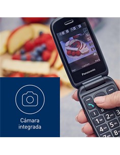 PANASONIC Telefono Movil Con Tapa KX-TU550 EXB Con Base Negro
