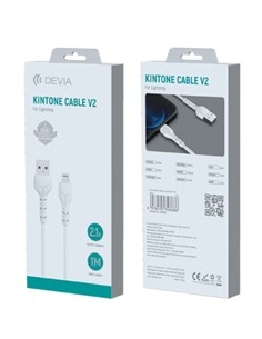 DEVIA Cable Datos Tipo C M/M 60W 3A 1Mtr Blanco
