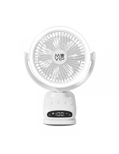 MUVIP Ventilador Portatil Recacrgable Oscilante 6" MV0665 Blanco