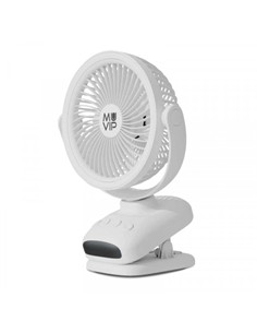 MUVIP Ventilador Portatil Recacrgable Oscilante 6" MV0665 Blanco