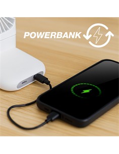 BEPER Mini VEntilador Recargable Con Bateria Externa 3000Mah P206VEN411