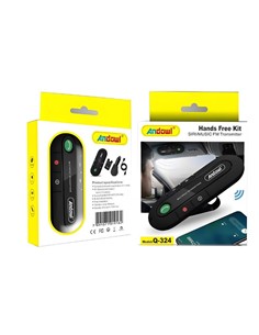 Andowl Manos libres bluetooth para Automovil  Q-324  con versión BT v4.1