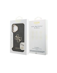 GUESS Funda IPHONE 17 Trasera Rigida  Negra Logo Con Soporte Camara