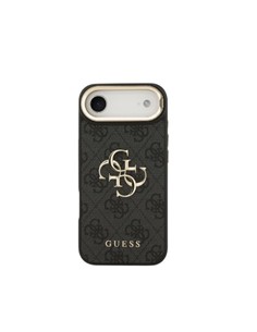 GUESS Funda IPHONE 17 Air Trasera Rigida Negra  Logo Con Soporte Camara GUHCP17MPCS4GP4K