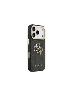 GUESS Funda IPHONE 17 Pro Trasera Rigida Negra Logo Con Soporte Camara GUHCP17LPCS4GP4K