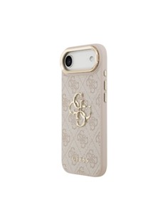 GUESS Funda IPHONE 17 Air Trasera Rigida Rosa Logo Con Soporte Camara