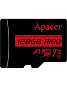 APACER Tarjeta Memoria Micro SDXC 128Gb Con Adaptador A1 UHS-I Full HD V10