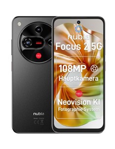 ZTE Telefono Movil Nubia Focus 2  5G 1256/8+12GB Ram Negro