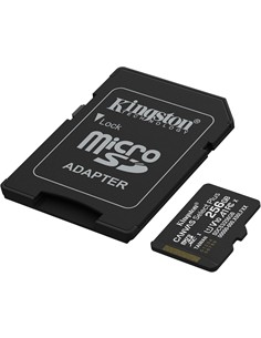 KINGSTON Tarjeta Memoria Micro SDXC 256Gb Con Adaptador  150Mb/s V10 A1 Clase 10
