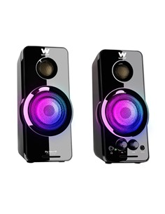 WOXTER Altavoces Multimedia Para PC BIG BASS 95 RGB 20W Aux In Negro