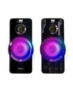 WOXTER Altavoces Multimedia Para PC BIG BASS 95 RGB 20W Aux In Negro