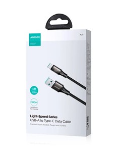JOYROOM Cable Datos Tipo C A Usb-A 100W  S-A25 1.2Mtrs Negro