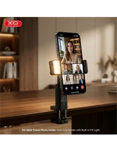 XO Soporte Para Smartphone XO-SS42 Con Clip Mesa Escritorio Y Luz Led