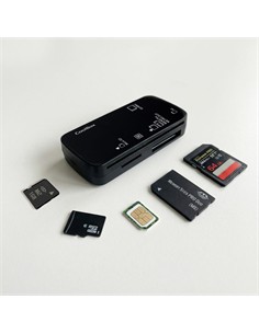 COOLBOX  Lector de Tarjeta Multiple Dni,Sd,Micro Sd,MS,M2 Adaptador Tipo C A Usb-A COO-CRE-4AC