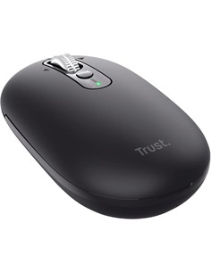 TRUST Raton Inalambrico Bluetooth SERON HYPERSCROLL Negro Silencioso Recargable 26018