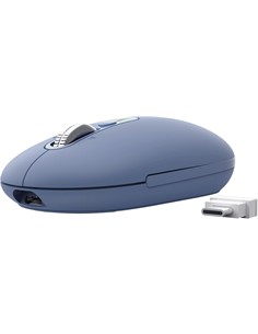 TRUST Raton Inalambrico Bluetooth SERON HYPERSCROLL Azul Silencioso Recargable 26019