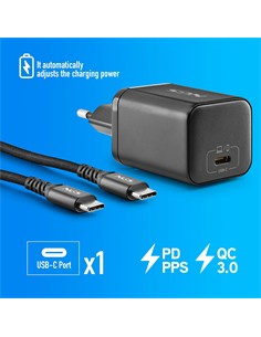 NGS Cargador Para Portatil HP Tipo C 65W Con 6 Clavijas